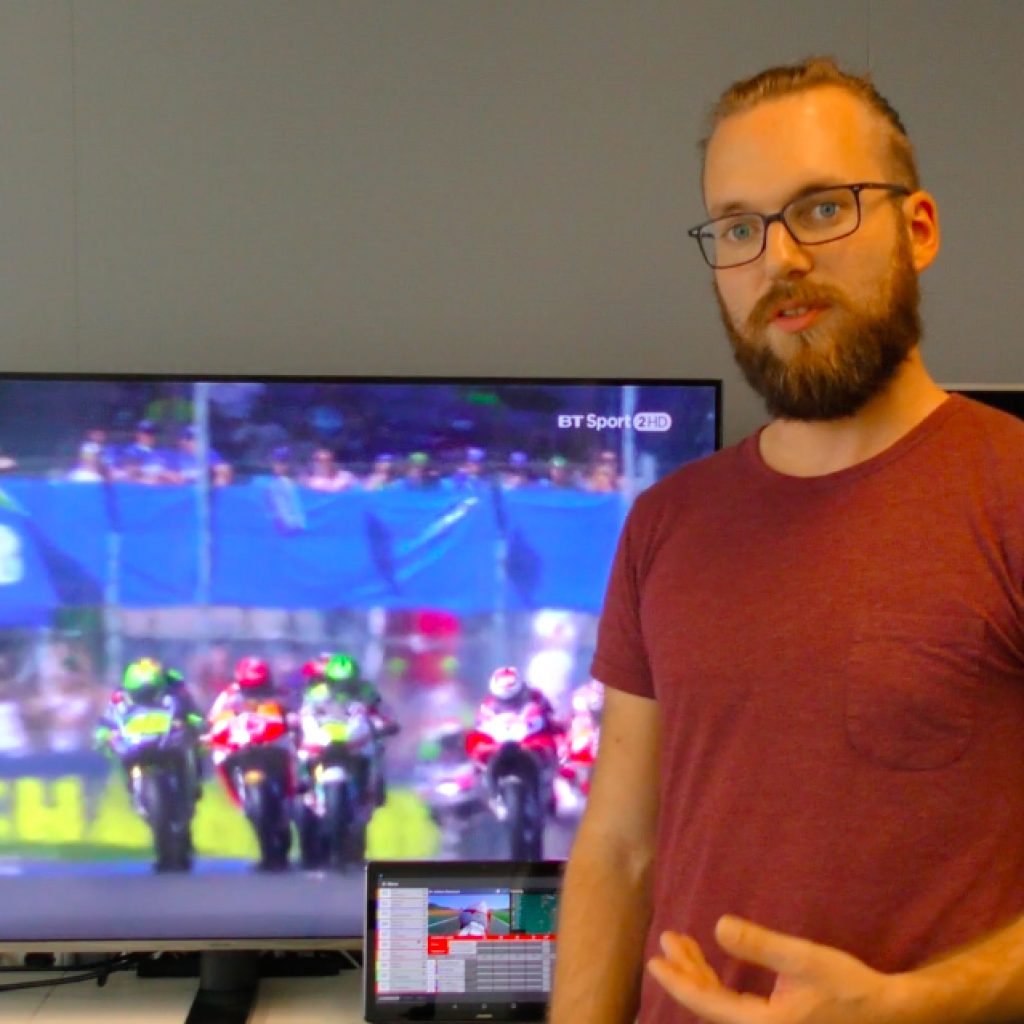 MotoGP roars out on a HbbTV 2 television