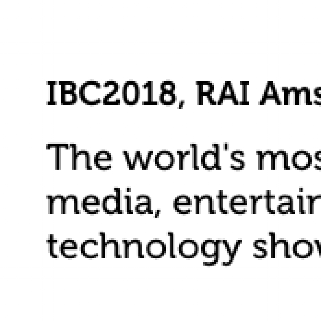 IBC launch for 2-IMMERSE open source software