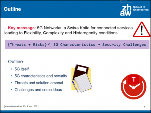 ZHAW presentation on 5G security