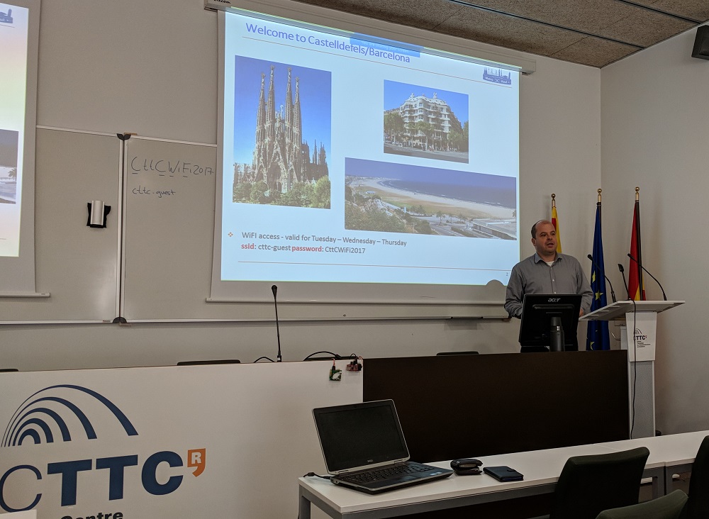 Ramon Casellas from CTTC opening Metro-Haul project plenary